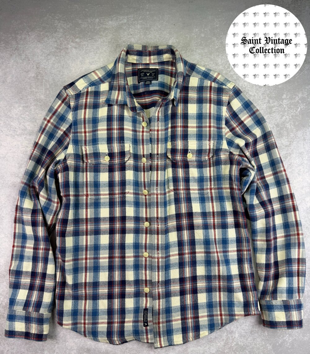 American Eagle Cotton Plaid Medium Flannel